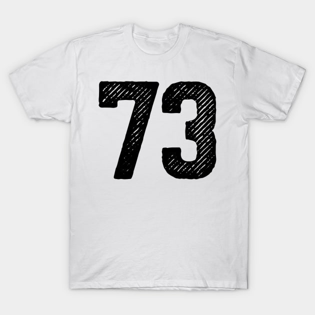 Seventy Three 73 T-Shirt by colorsplash